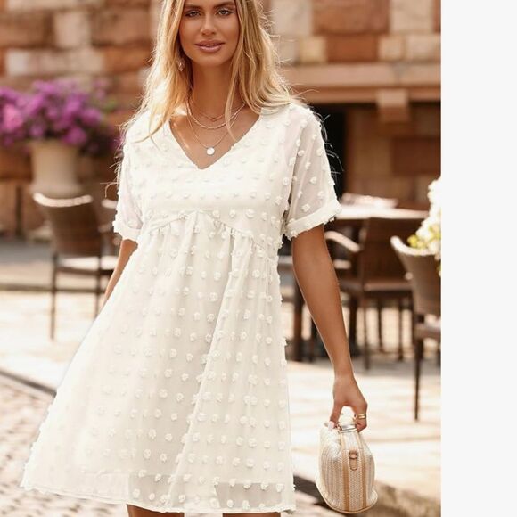 KIRUNDO DOTTED SWISS BABYDOLL DRESS NWT - Picture 10 of 11